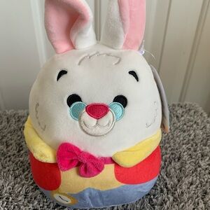 Squishmallows Alice in Wonderland Disney 9" White Rabbit Easter Bunny Plush